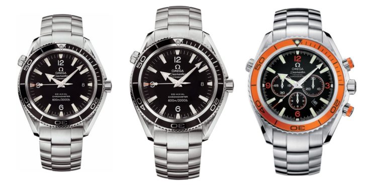 Současná kolekce OMEGA Planet Ocean (Calibre 2500, verze s chrono Calibre 3313)