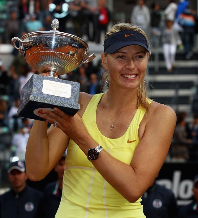 Maria Šarapovová po vítězství v Římě