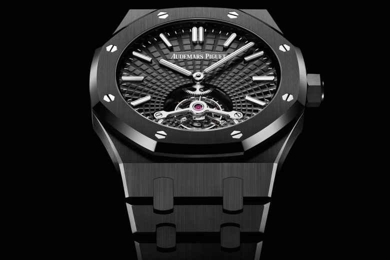 Extra štíhlé Audemars Piguet Royal Oak z keramiky mají tourbillon